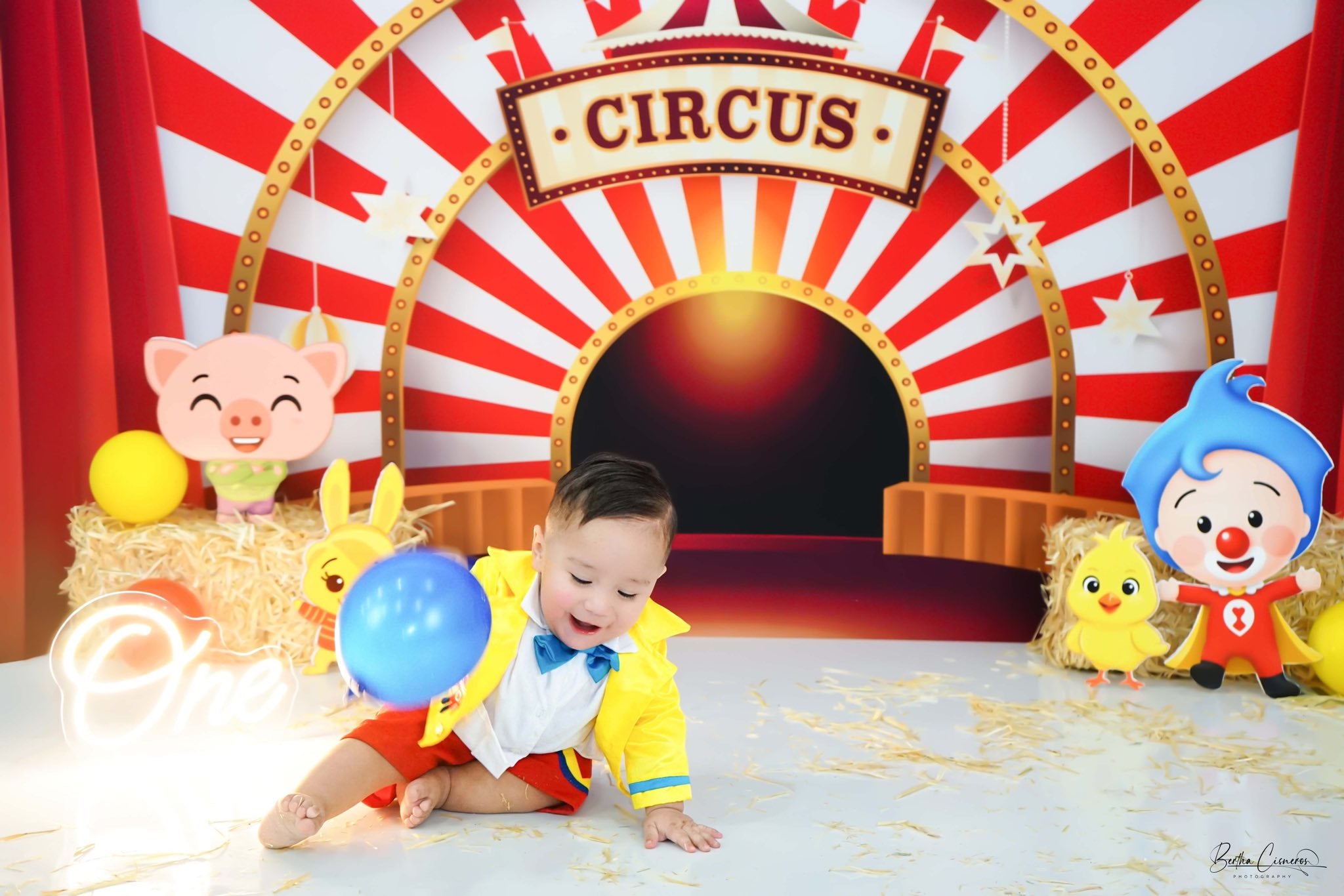 Kate Circus Stage Red  Backdrop for Photography - Kate Backdrop AU