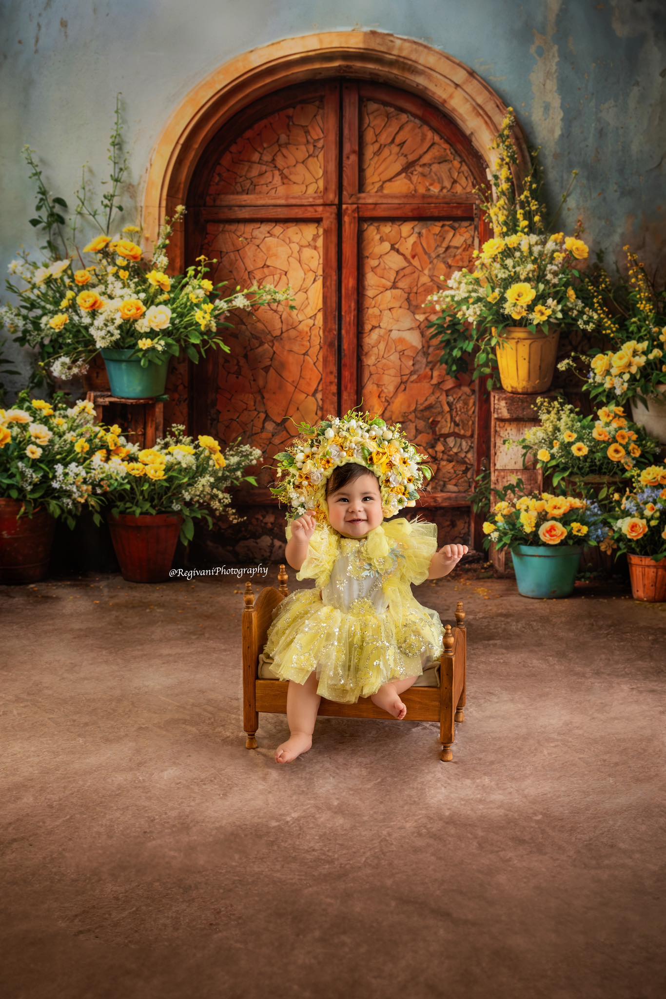 Kate Spring Retro Door Backdrop Designed by Emetselch - Kate Backdrop AU