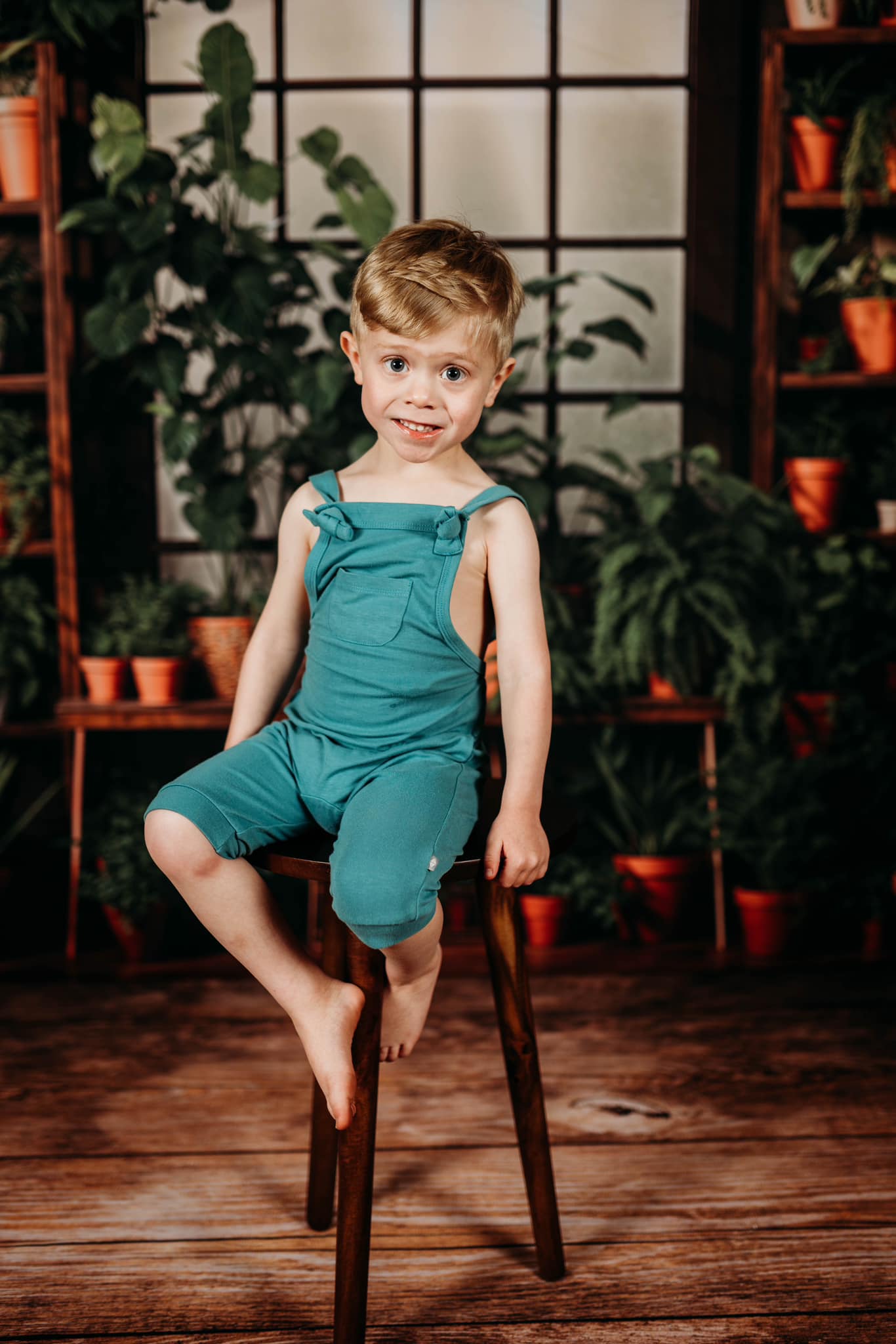 Kate Spring Green Plants Window Backdrop Designed by Emetselch - Kate Backdrop AU