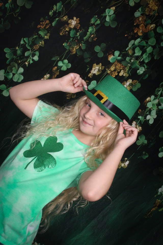 Kate St. Patrick's Day Wall Shamrocks Backdrop Designed by Patty Roberts - Kate Backdrop AU
