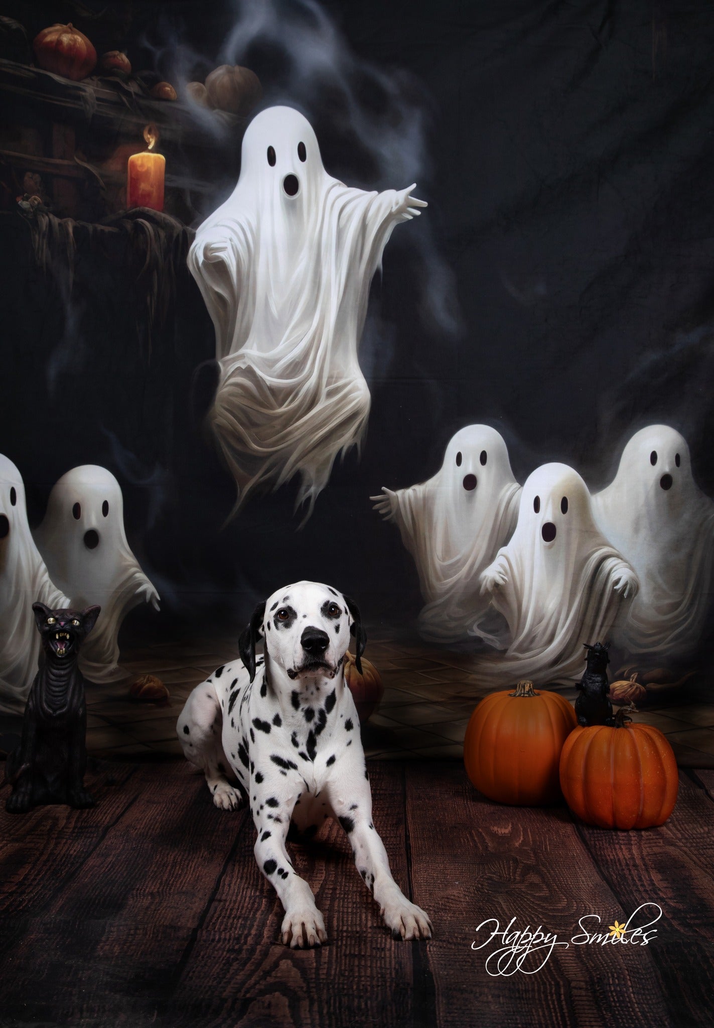 Kate Spooky Halloween Ghosts Backdrop Designed by Patty Robertss