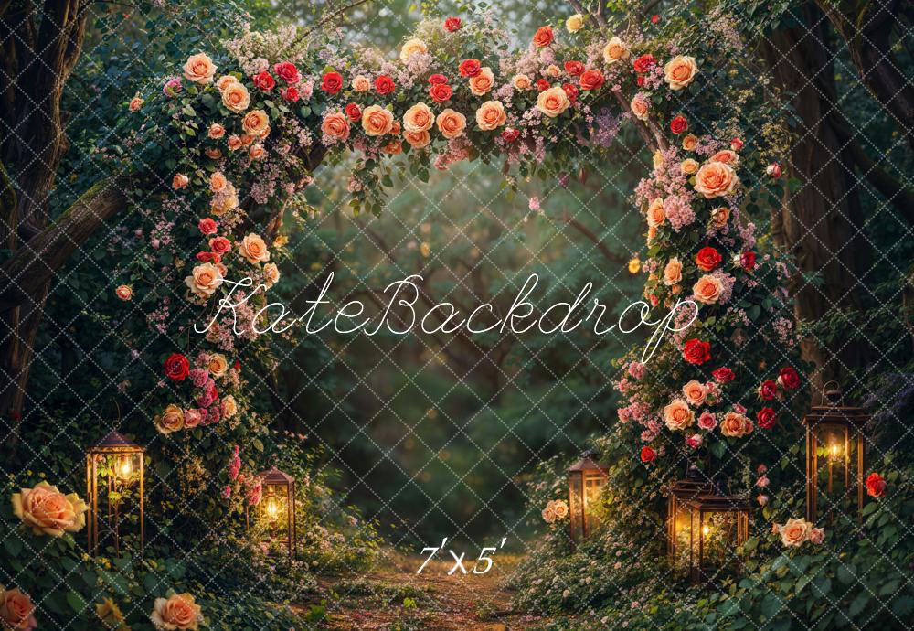 Kate Flower Arch Fairy Forest Backdrop Designed by Emetselch