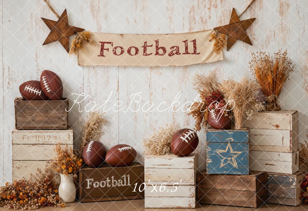 Kate Football Stars Rustic Sport Backdrop Designed by Emetselch