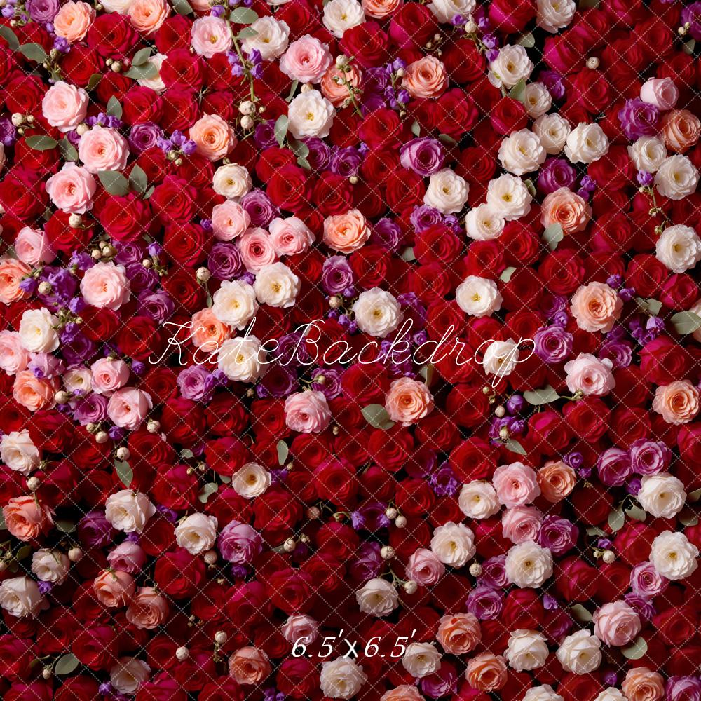 15% OFF Kate Red Pink Rose Wall Backdrop Designed by Mini MakeBelieve - Kate Backdrop AU