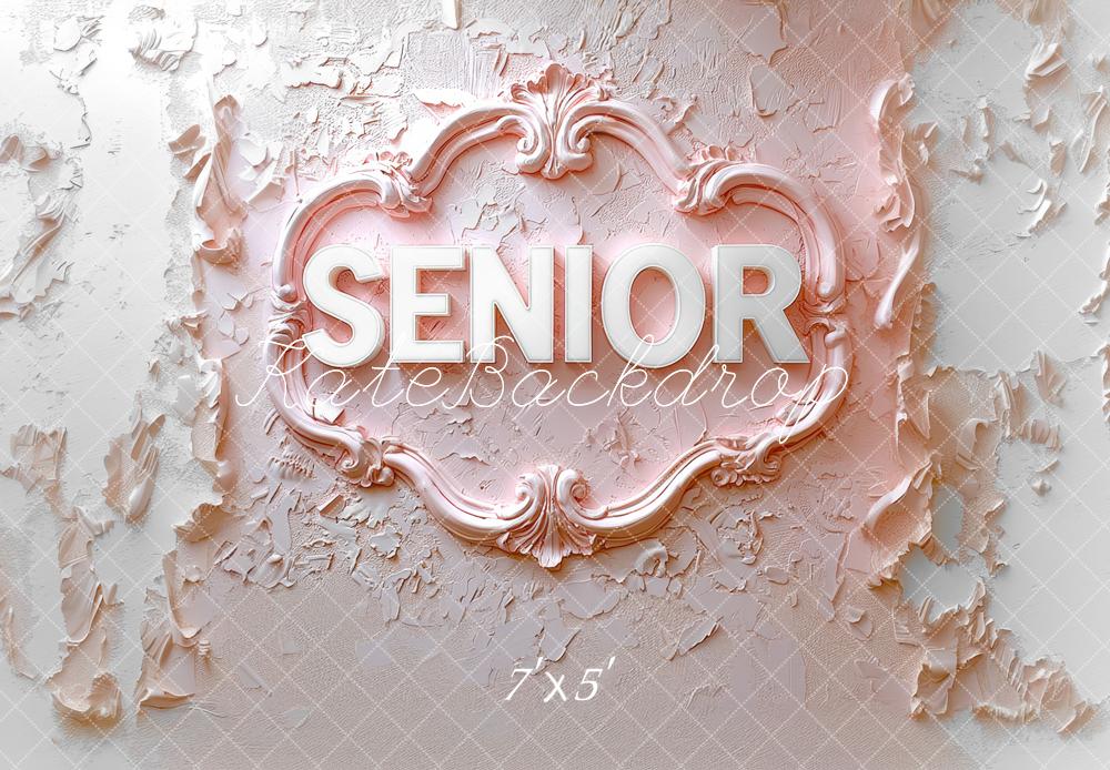 Kate Senior Pink Texture Backdrop Designed by Mini MakeBelieve