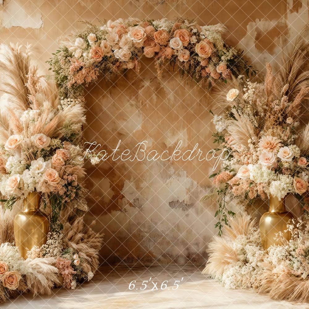 Kate Arch Pampas Grass Backdrop Designed by Emetselch