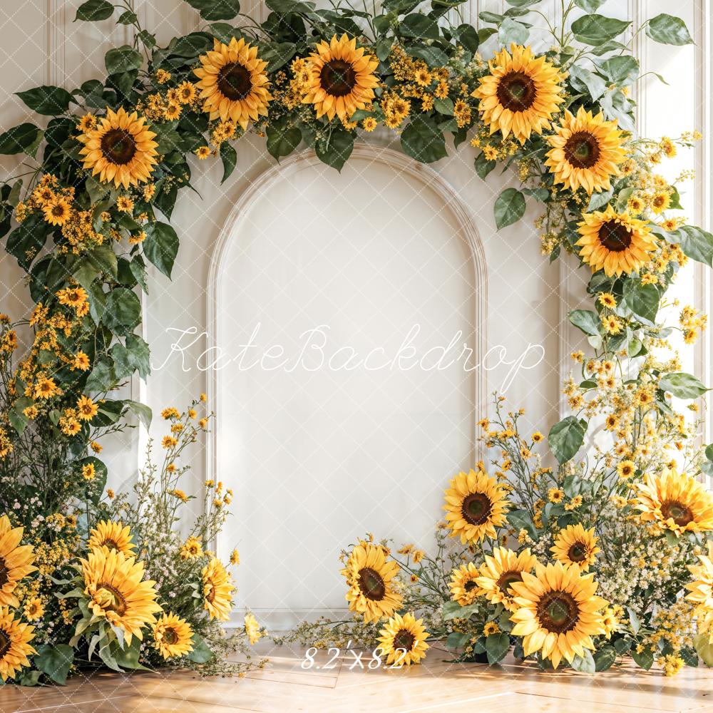 Kate Arch Sunflower Wall Backdrop Designed by Emetselch - Kate Backdrop AU