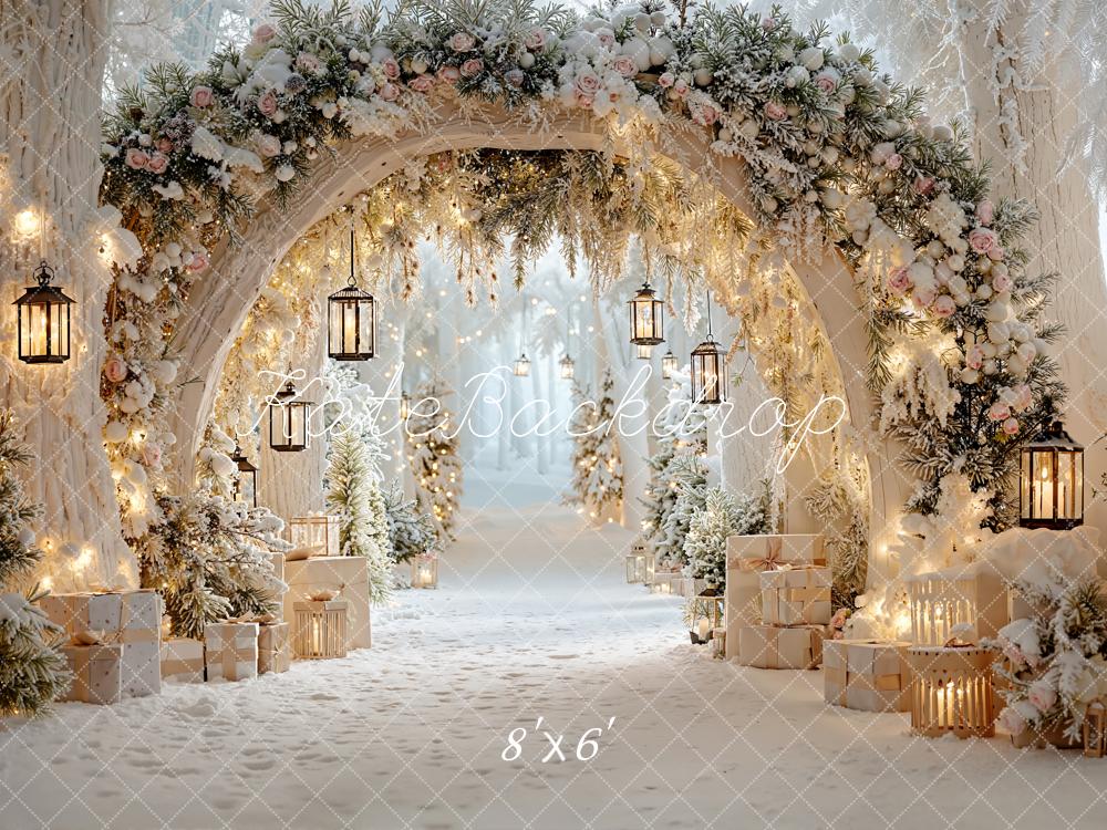 Kate Winter Arch Gifts Fleece Backdrop Designed by Emetselch