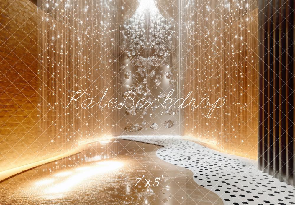 Kate Golden Curtain Lights Backdrop Designed by Mini MakeBelieve - Kate Backdrop AU
