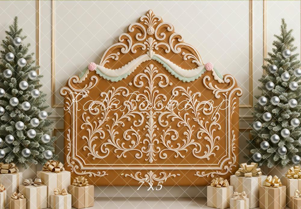 Kate Christmas Gingerbread Headboard Backdrop Designed by Mini MakeBelieve - Kate Backdrop AU