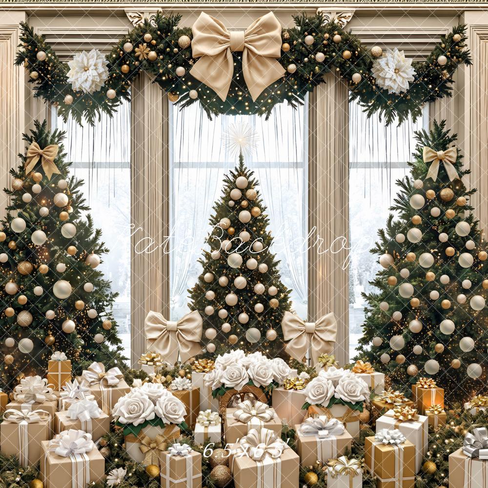 Kate Christmas Tree Presents Backdrop Designed by Mini MakeBelieve