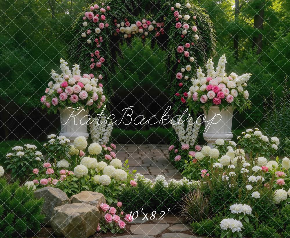 Kate Flower Arch Garden Backdrop Designed by Mini MakeBelieve