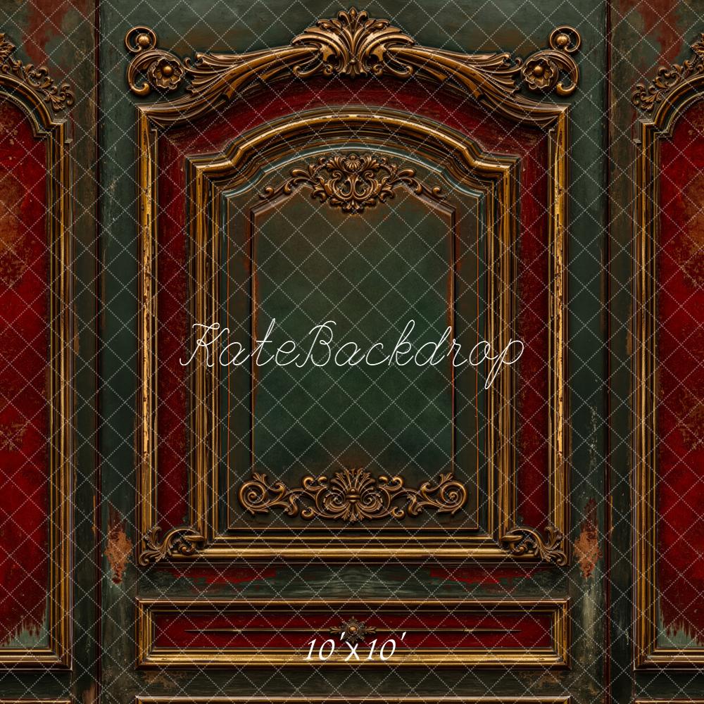 Kate Vintage Wall Gold Details Backdrop Designed by Emetselch - Kate Backdrop AU