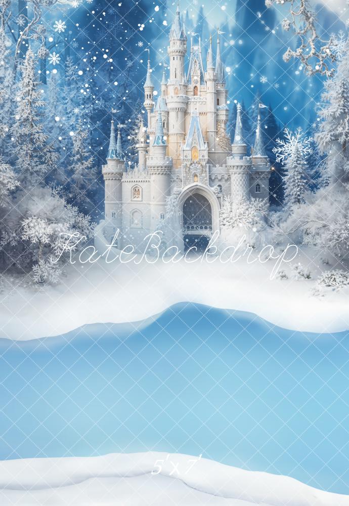 Kate Ice Princess Snowy Castle Backdrop Designed by Emetselch - Kate Backdrop AU