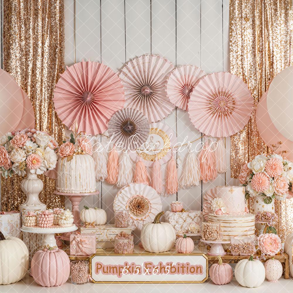 Kate Pumpkin Exhibition Backdrop Cake Smash Designed by Emetselch - Kate Backdrop AU