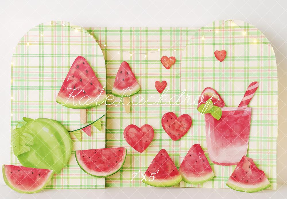Kate Summer Watermelon Juice Backdrop Designed by Patty Roberts - Kate Backdrop AU