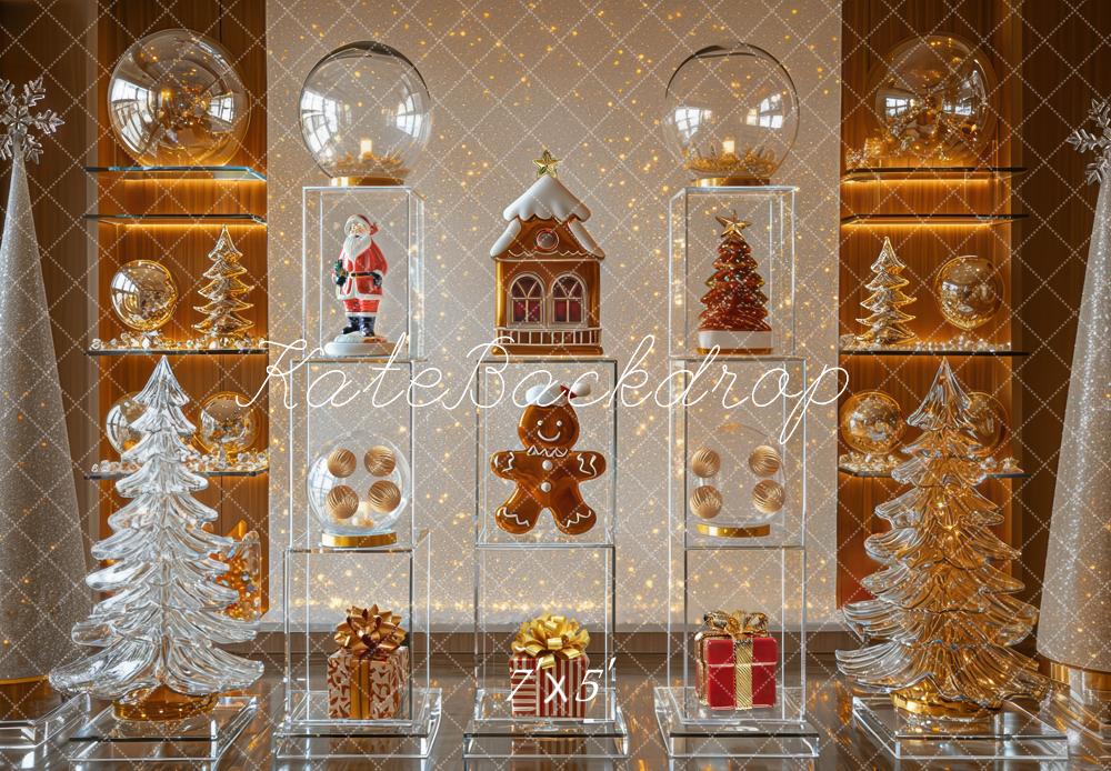Kate Christmas Santa Gingerbread Backdrop Designed by Mini MakeBelieve - Kate Backdrop AU
