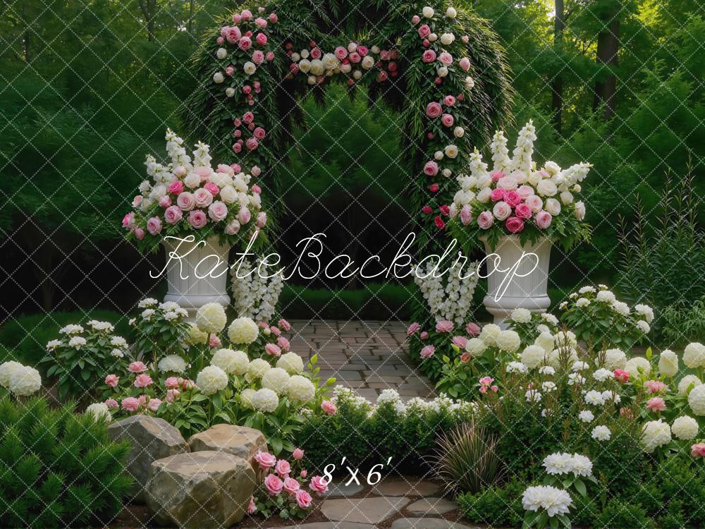 Kate Flower Arch Garden Backdrop Designed by Mini MakeBelieve