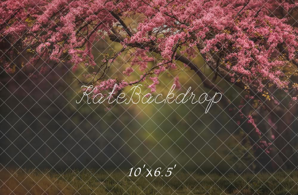 Kate Pink Flowering Tree Branches Backdrop Designed by Emetselch