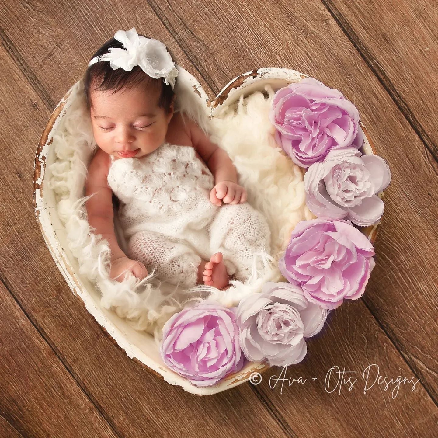 Kate Brown Wood Newborn Vinyl Photos Backdrop Floor