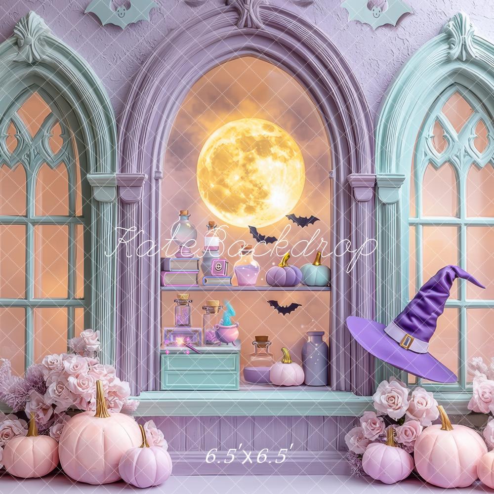 Kate Halloween Gothic Pastel Purple Backdrop Designed by Mini MakeBelieve