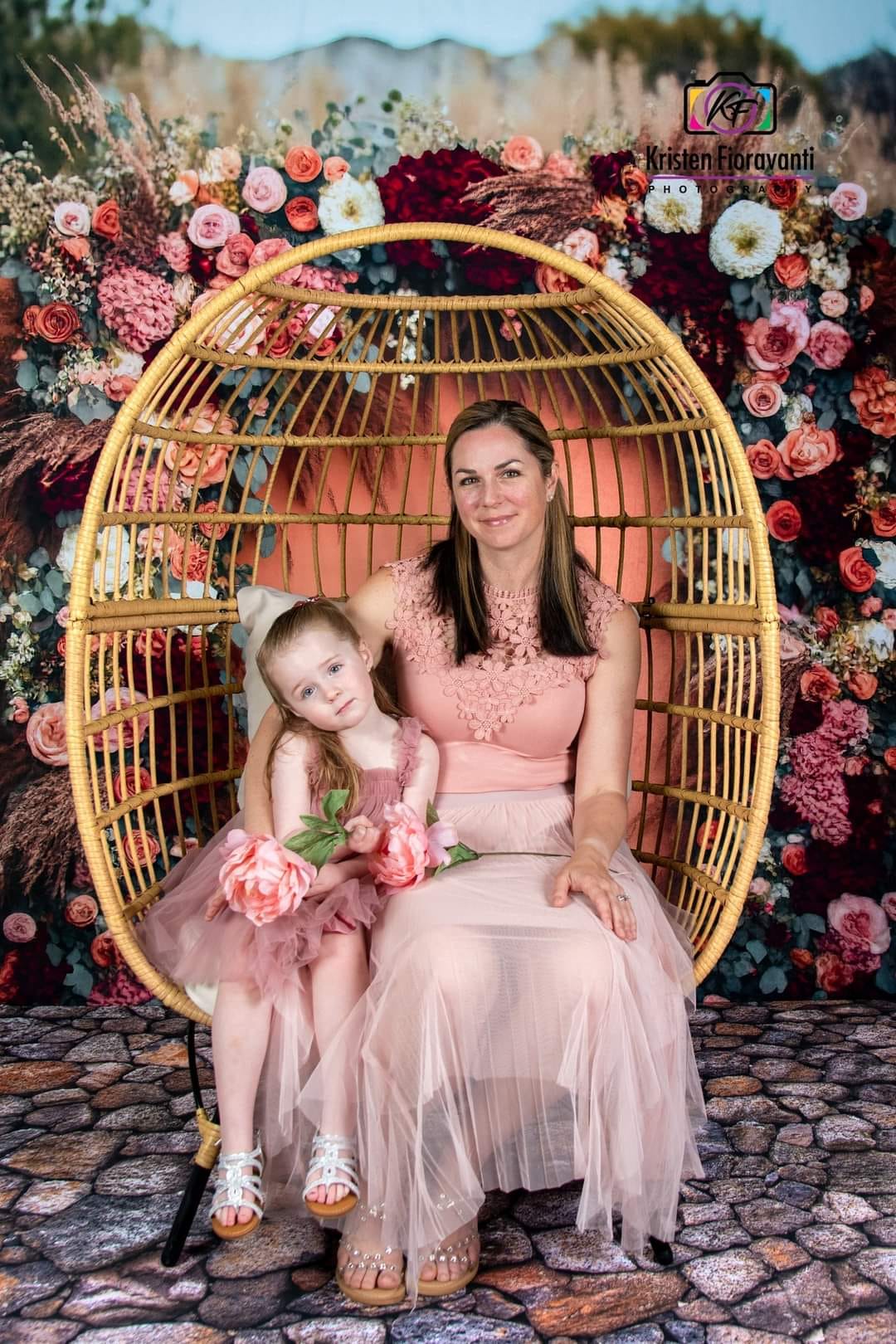 Kate Painted Boho Free Spirit Backdrop Outside Floral Designed by Mini MakeBelieve - Kate Backdrop AU