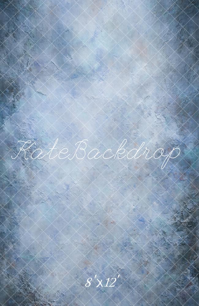Kate Blue Abstract Texture Fleece Backdrop Designed by GQ