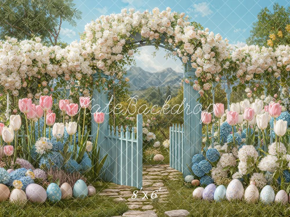 Kate Easter Flower Arch Garden Backdrop Designed by Emetselch