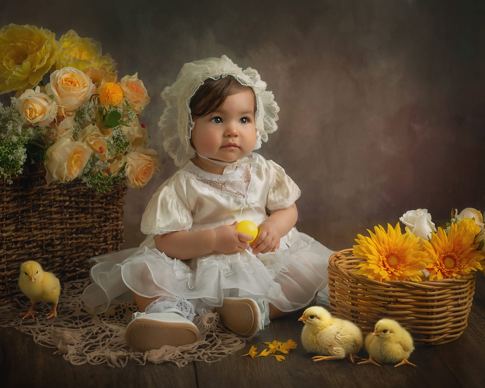 Kate Brown Mixed Vintage Texture Backdrop Portrait Designed by GQ - Kate Backdrop AU