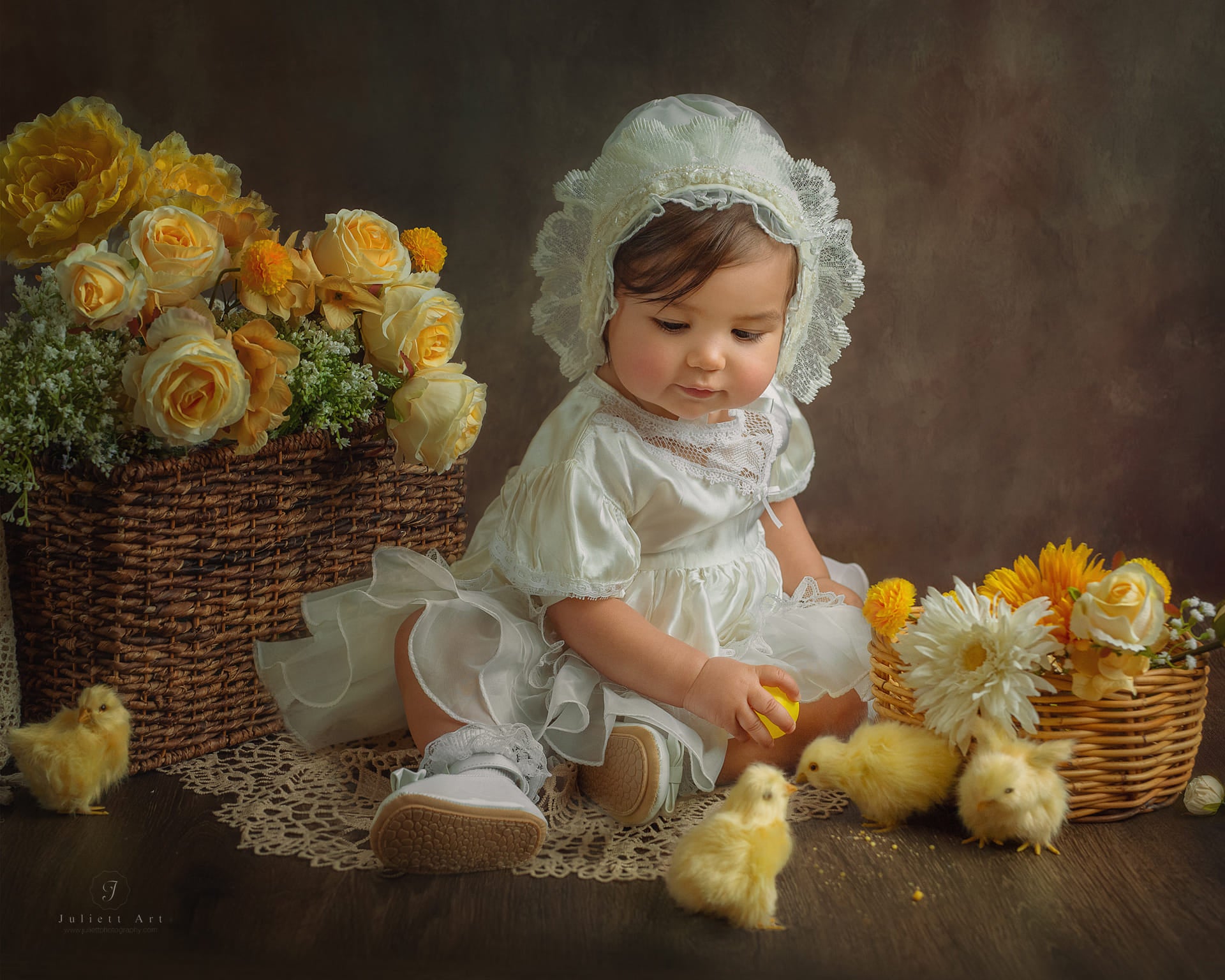 Kate Brown Mixed Vintage Texture Backdrop Portrait Designed by GQ - Kate Backdrop AU