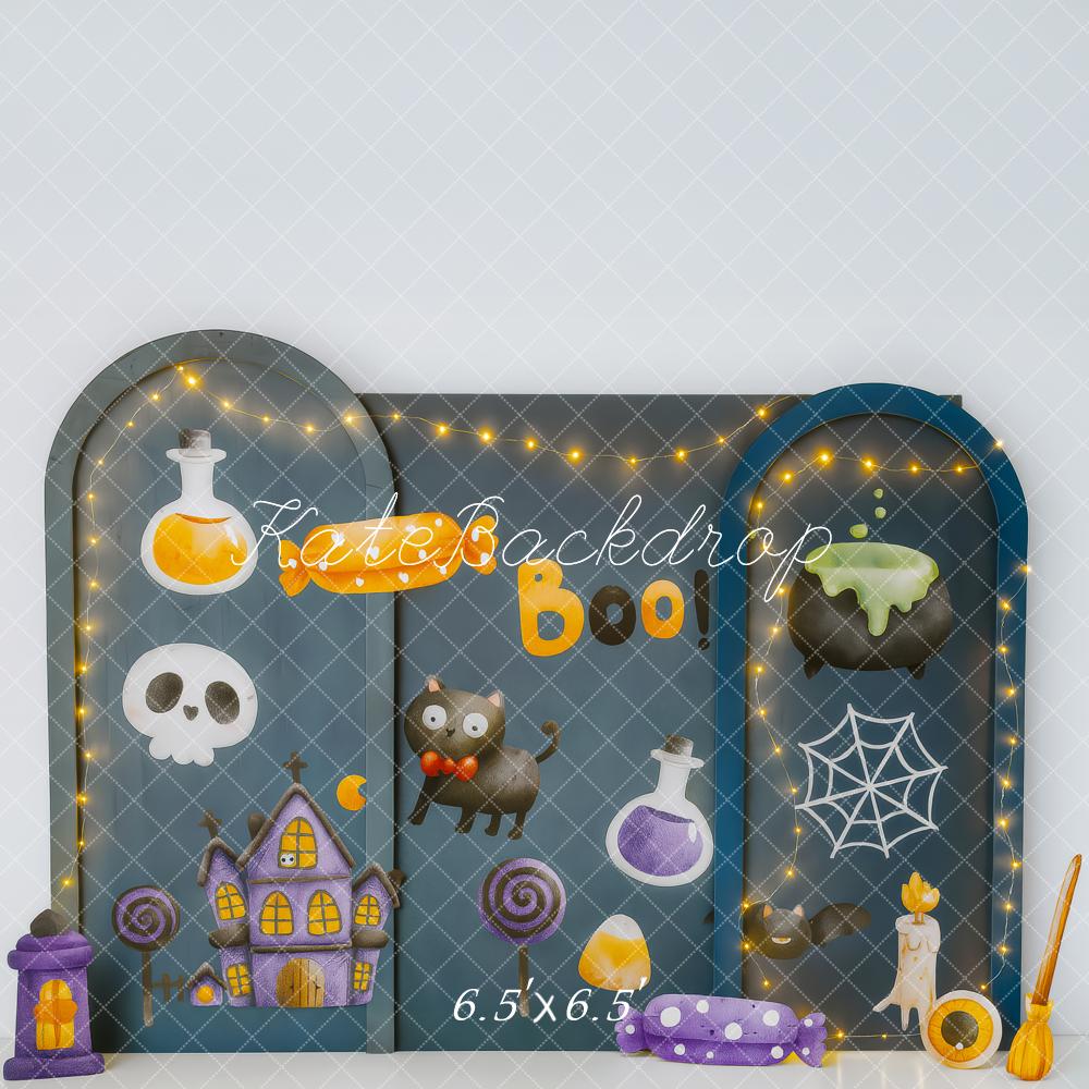 Kate Halloween Candy Cat Backdrop Designed by Patty Roberts - Kate Backdrop AU