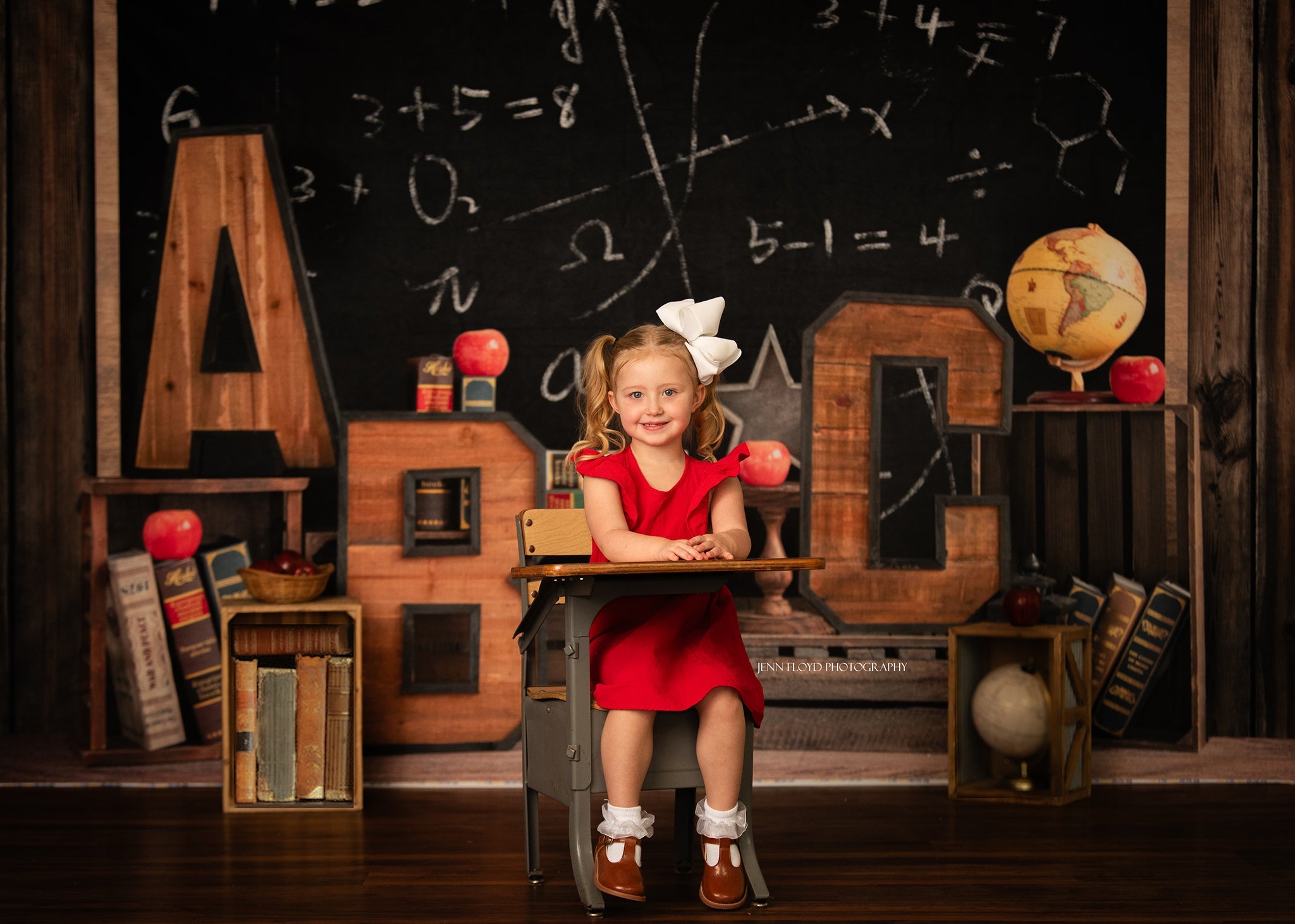 LONSALE Kate Back to School Blackboard Children Backdrop Designed by Emetselch - Kate Backdrop AU