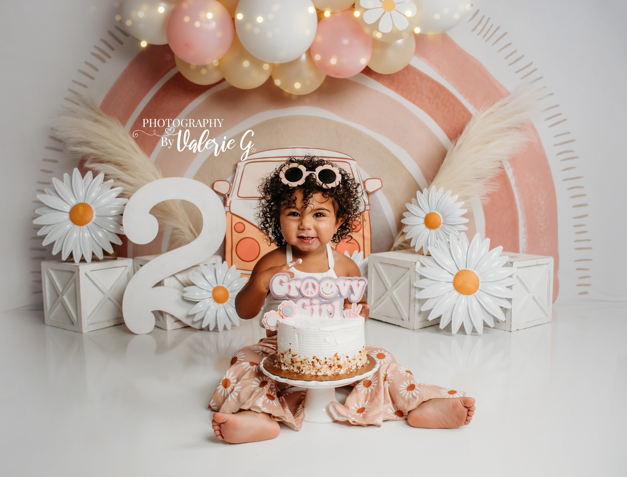 Kate Boho Rainbow Backdrop Designed by Mandy Ringe Photography - Kate Backdrop AU