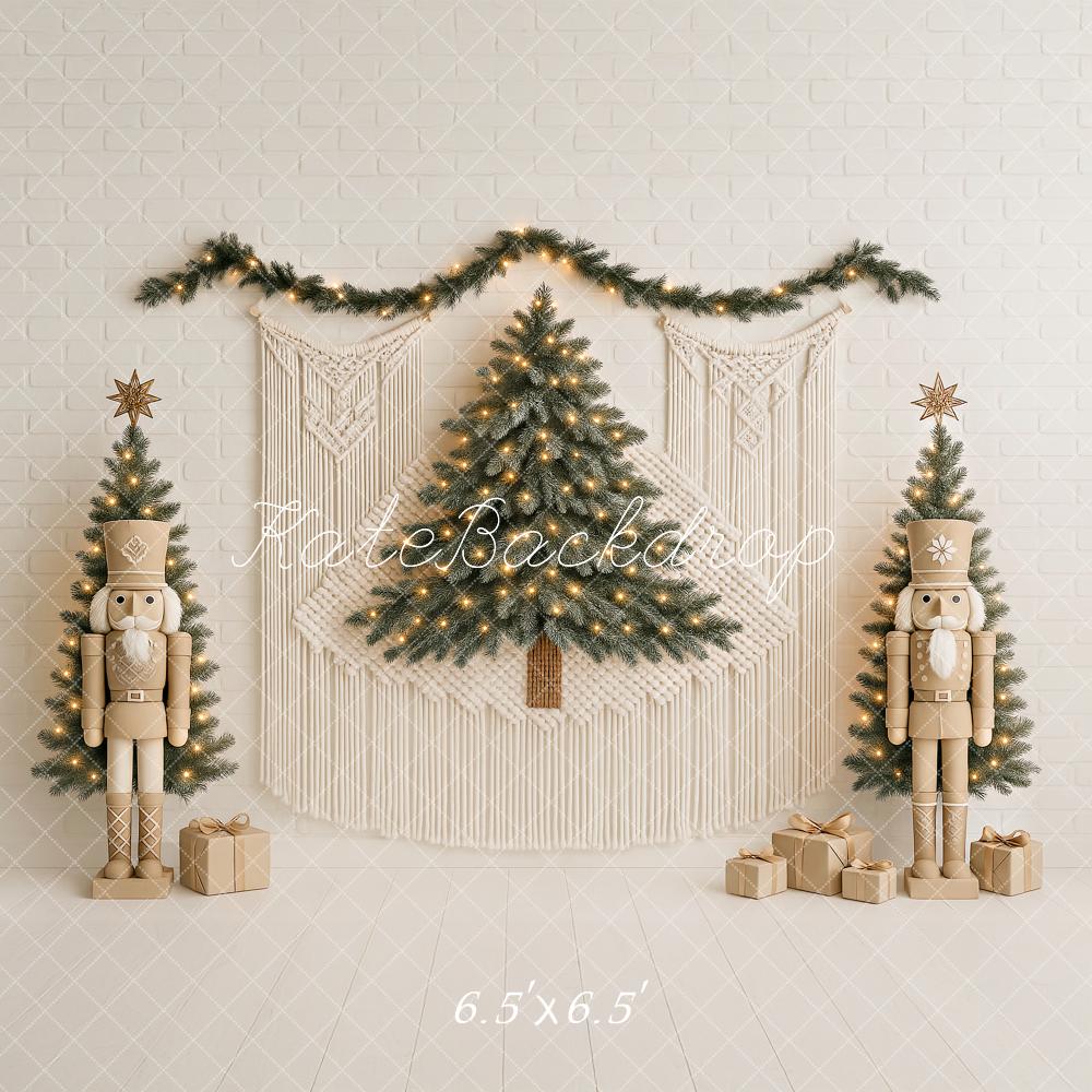 Kate Christmas Nutcracker Macrame Backdrop Designed by Ashley Paul - Kate Backdrop AU