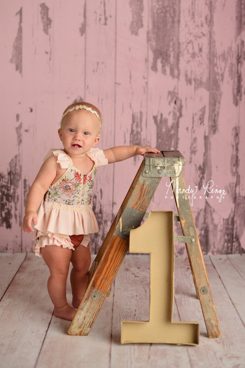 Kate Shabby Pink Barn Wood Backdrop Designed by Mandy Ringe Photography - Kate Backdrop AU