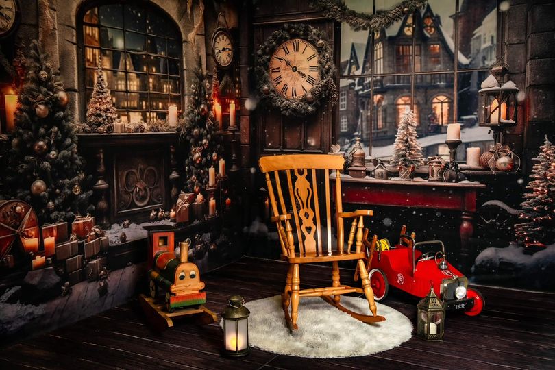 Kate Christmas Brown Clock Room Set(8ftx8ft&10ftx8ft&8ftx10ft)