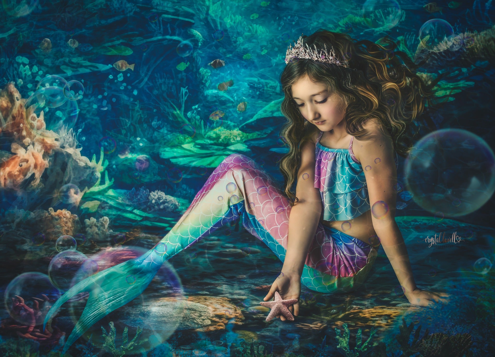 Kate Summer Underwater Ocean Backdrop Reef Designed by Mandy Ringe Photography - Kate Backdrop AU