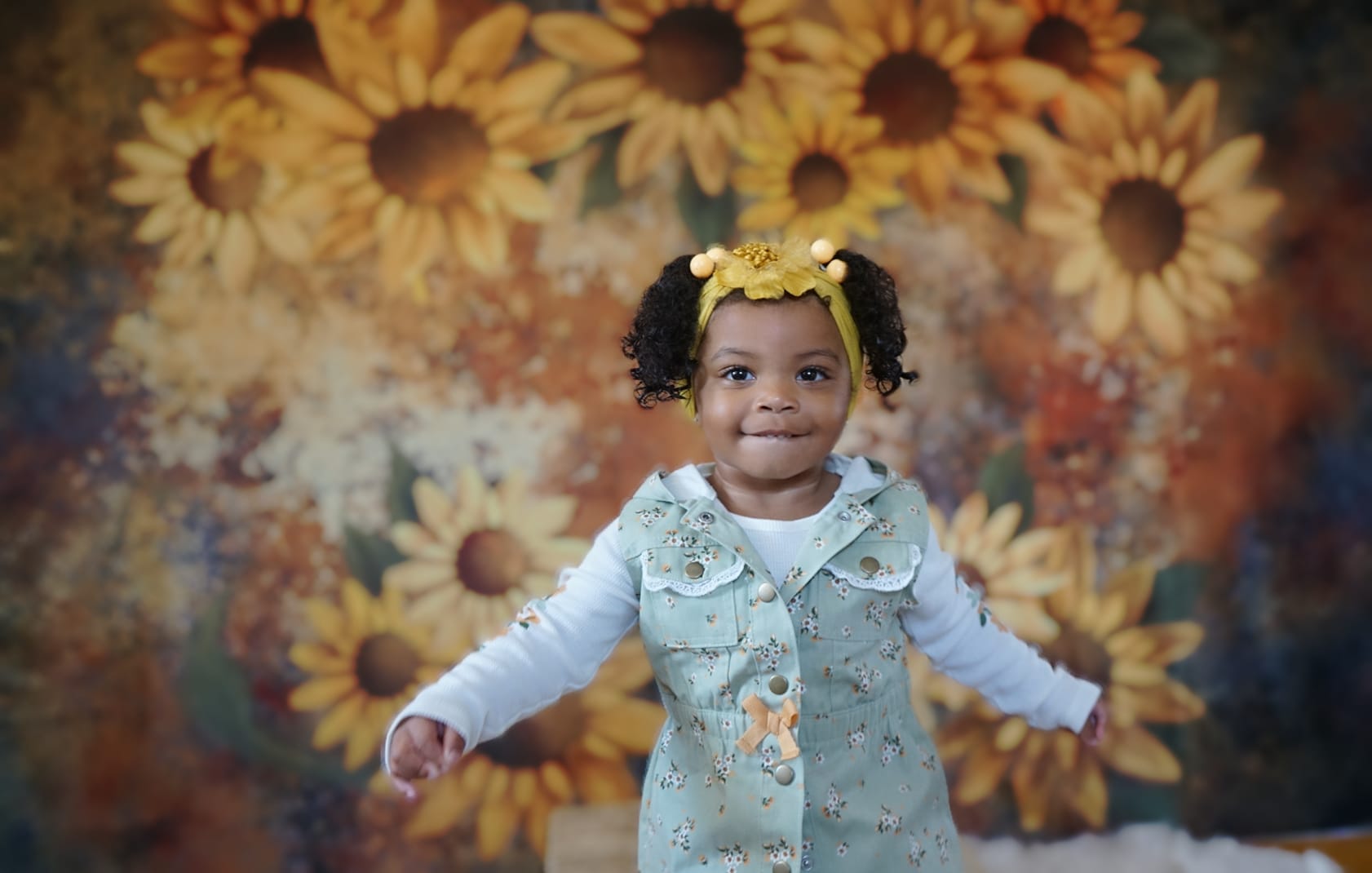 Kate Sunflower Backdrop Autumn Mottled Texture Designed by GQ - Kate Backdrop AU