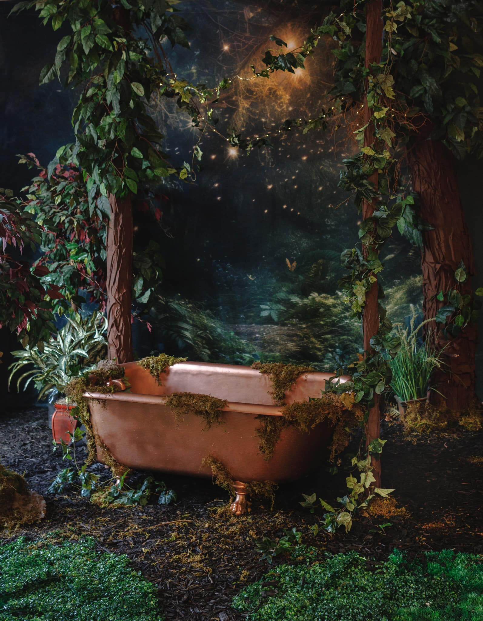 Kate Enchanted Fairy Forest Night Backdrop Designed by Mandy Ringe Photography - Kate Backdrop AU
