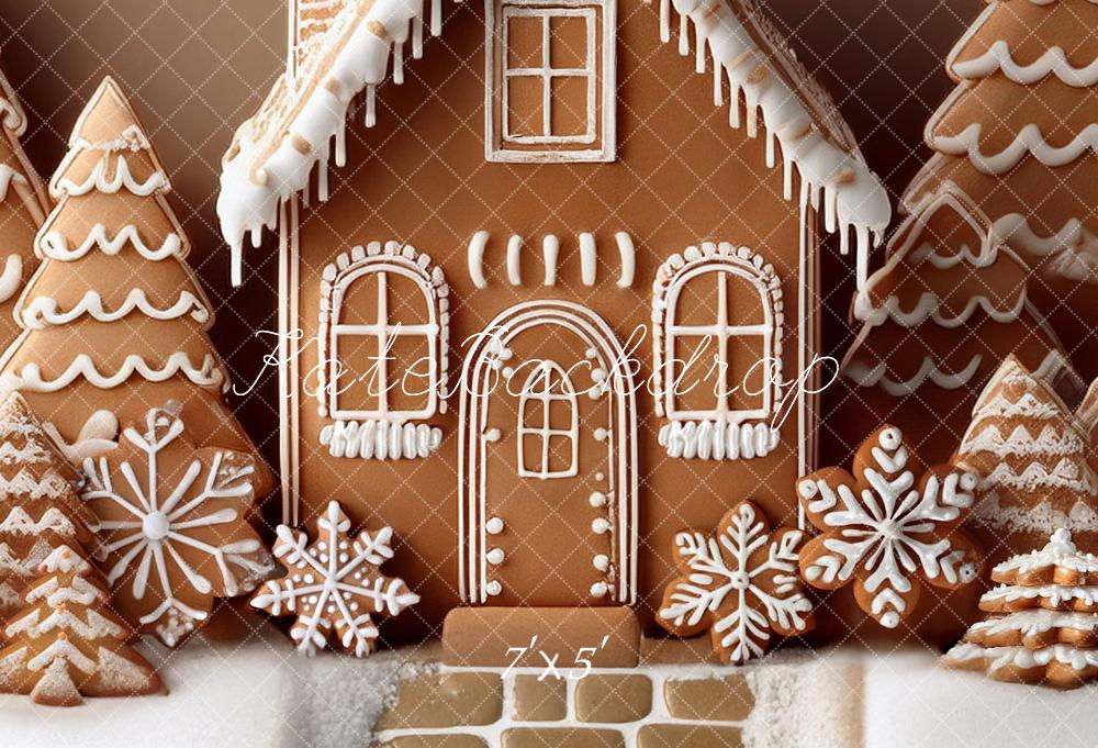 Kate Christmas Gingerbread House Backdrop Designed by Mandy Ringe