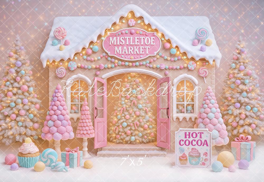 Kate Christmas Gingerbread Candy Backdrop Designed by Ashley Paul