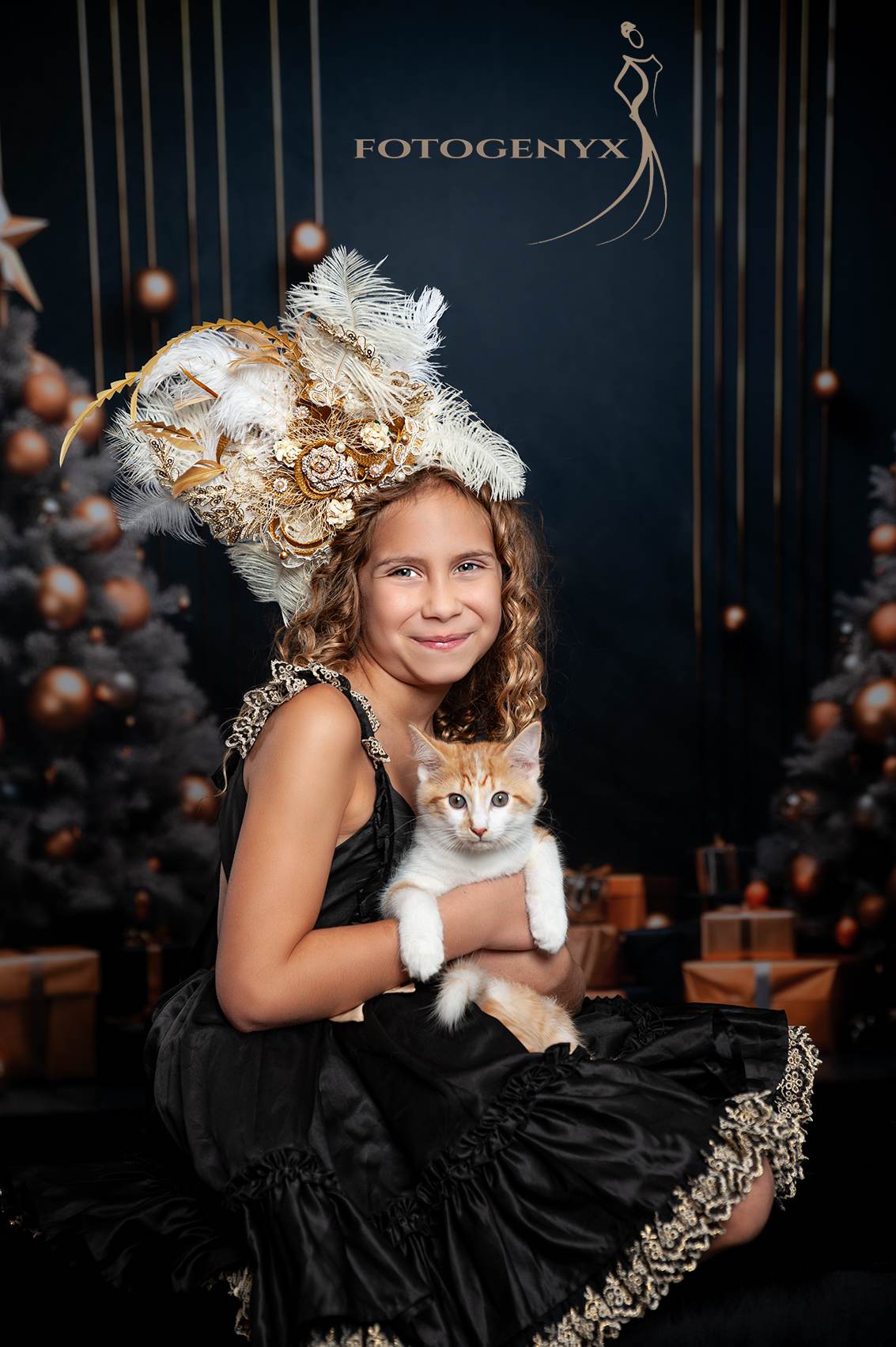 Kate Dark Christmas Tree and Wall Backdrop Designed by Lidia Redekopp - Kate Backdrop AU