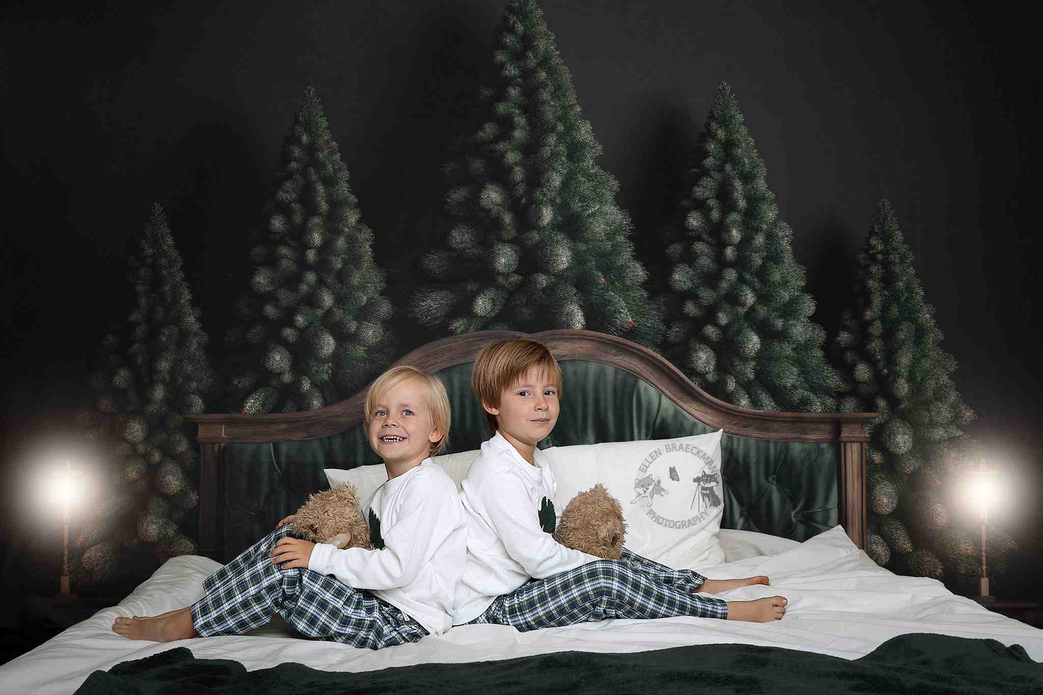 Kate Winter Pine Headboard Backdrop Designed by Mandy Ringe Photography - Kate Backdrop AU
