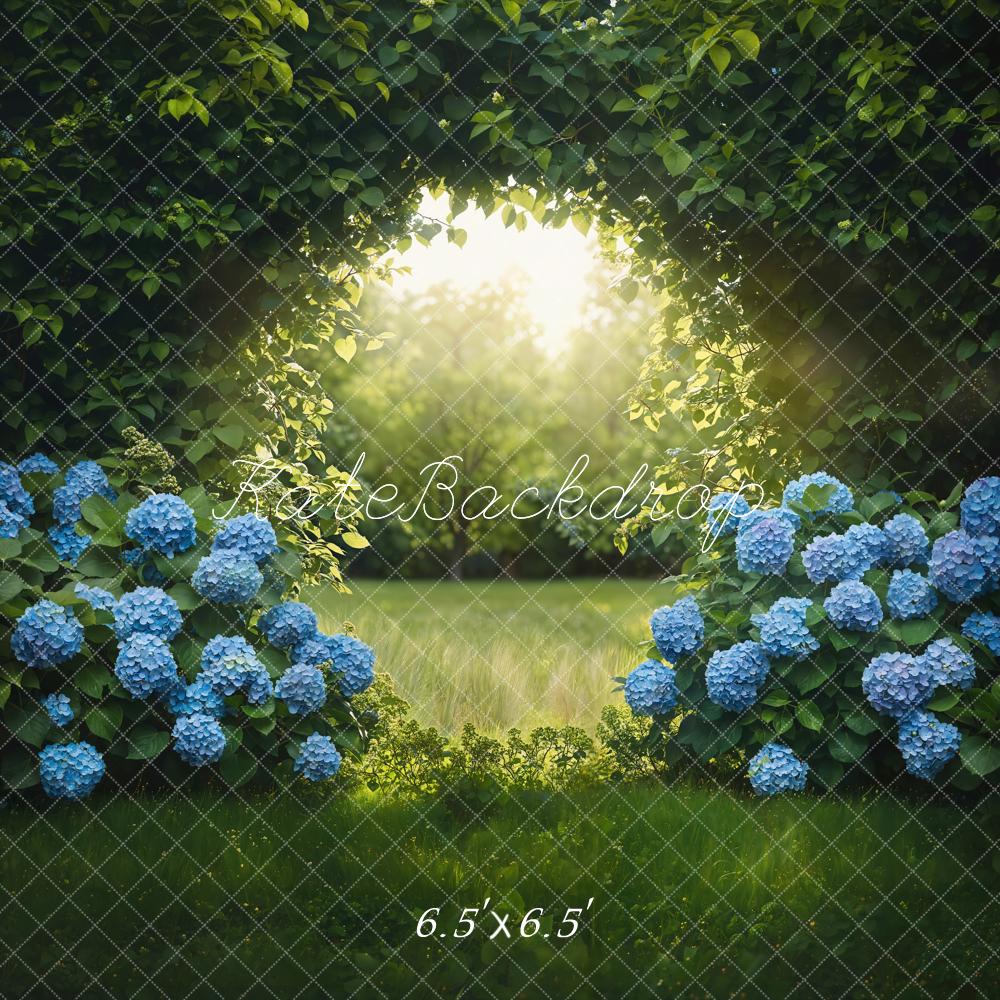 Kate Garden Arch Blue Hydrangeas Backdrop Designed by Chain - Kate Backdrop AU