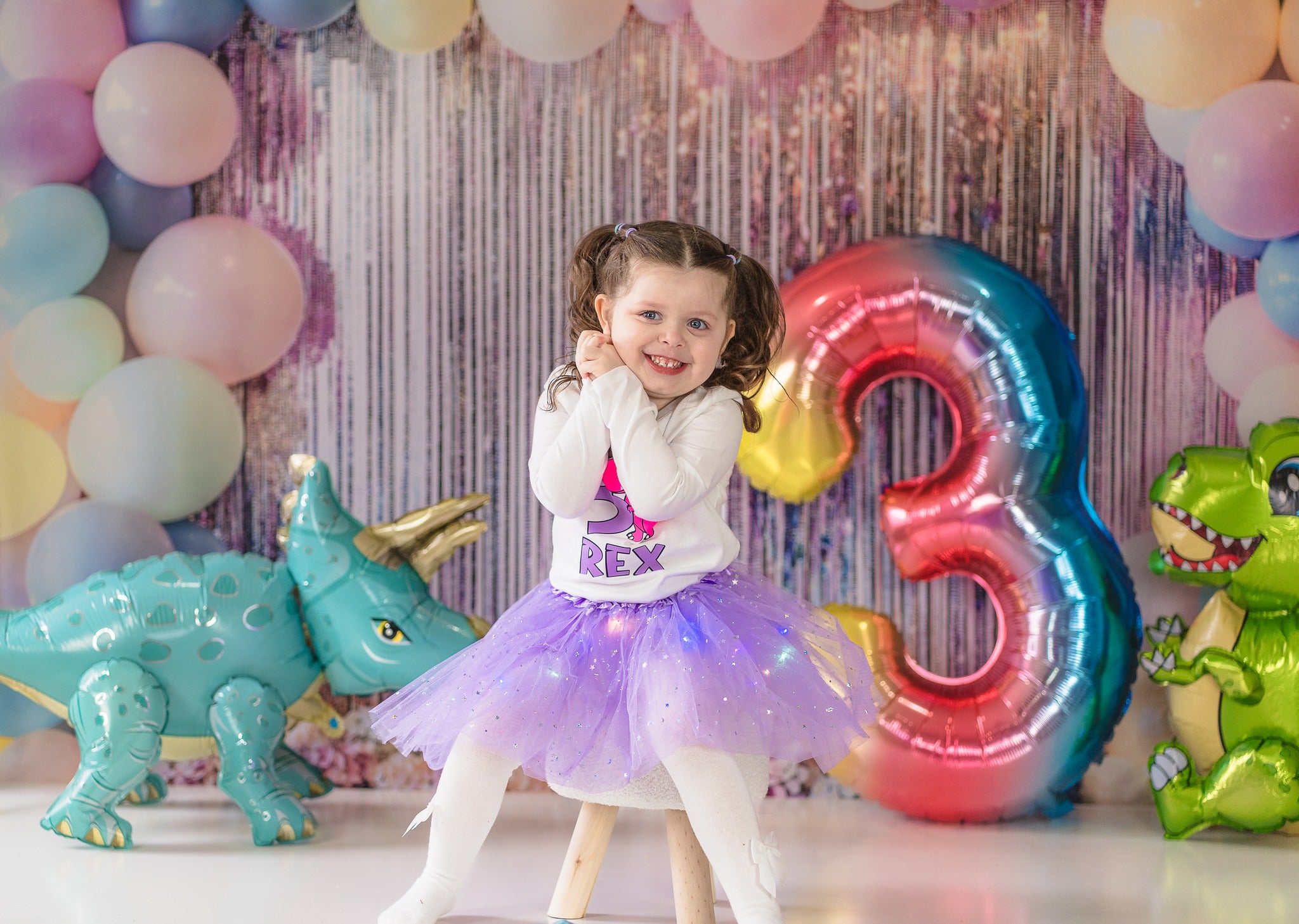Kate Birthday Balloon Shimmer Backdrop Designed by Emetselch - Kate Backdrop AU