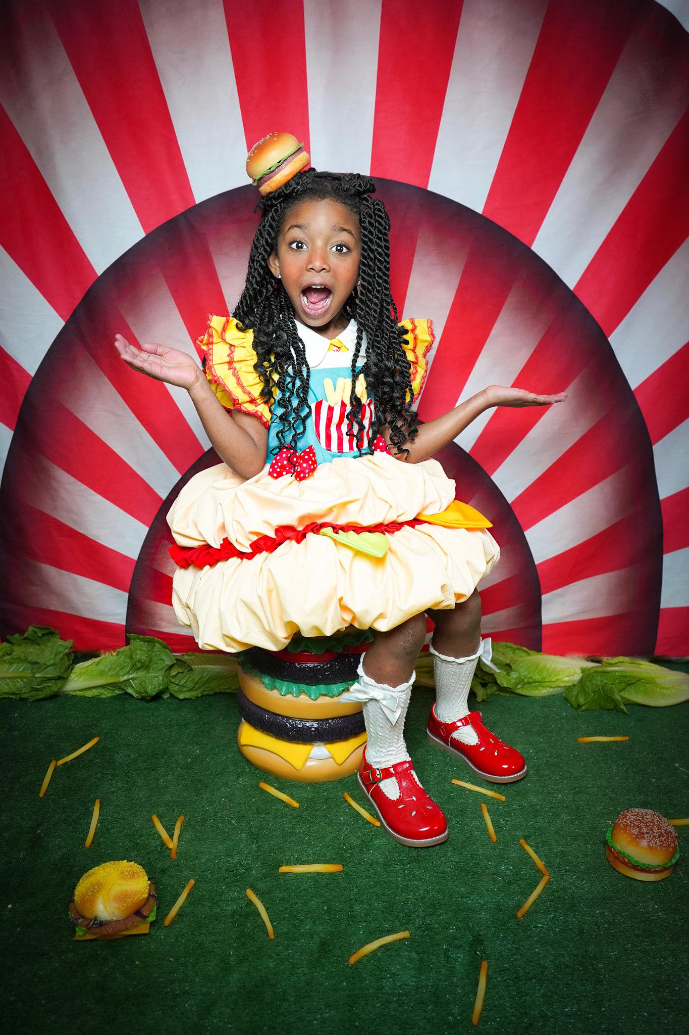 Kate Seamless Abstract Circus Backdrop Circles for Photography - Kate Backdrop AU