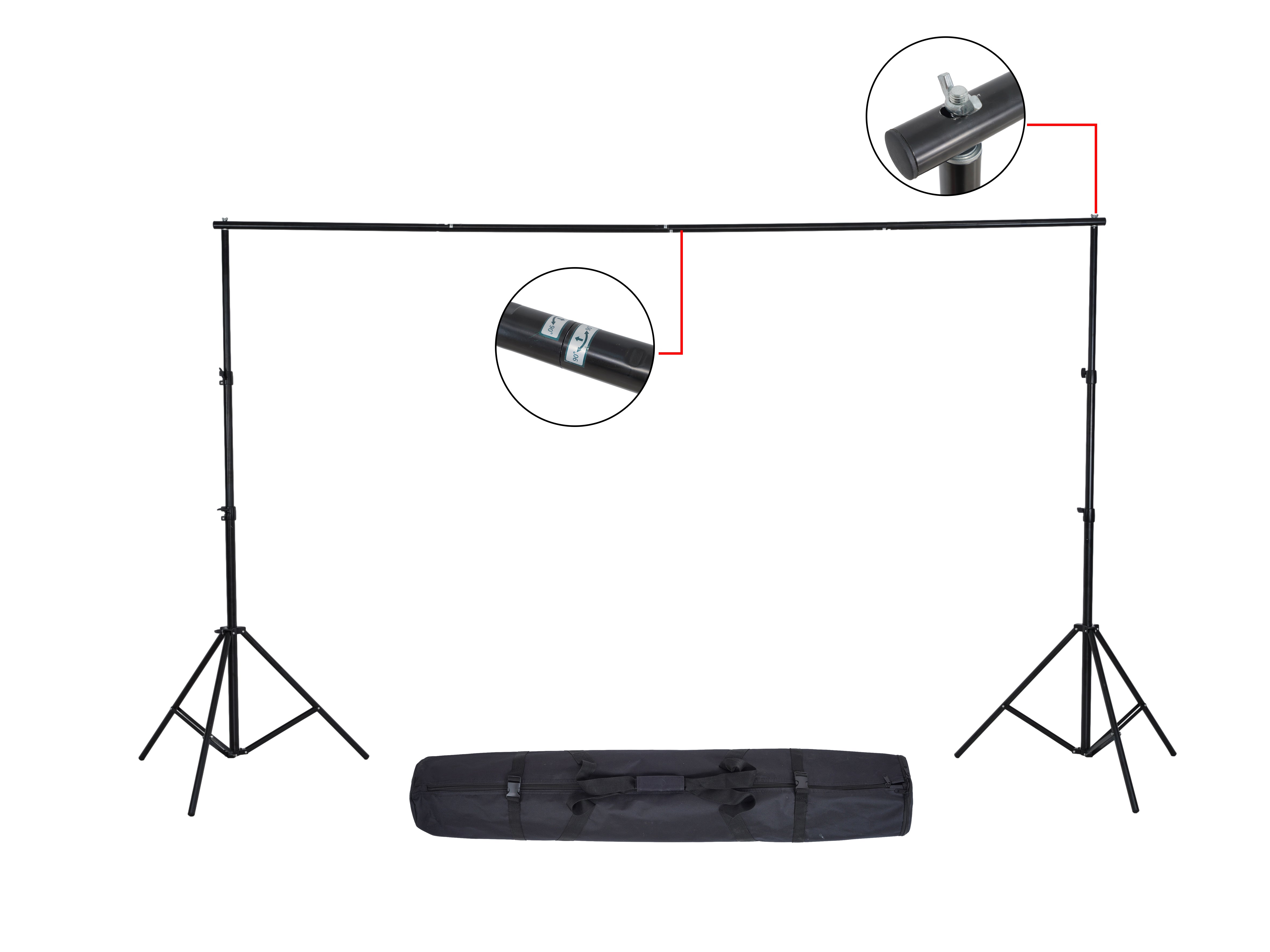 采购原因，暂时下架Kate Black Aluminum 4 CrossBars Backdrop Stand for Photography - Kate Backdrop AU