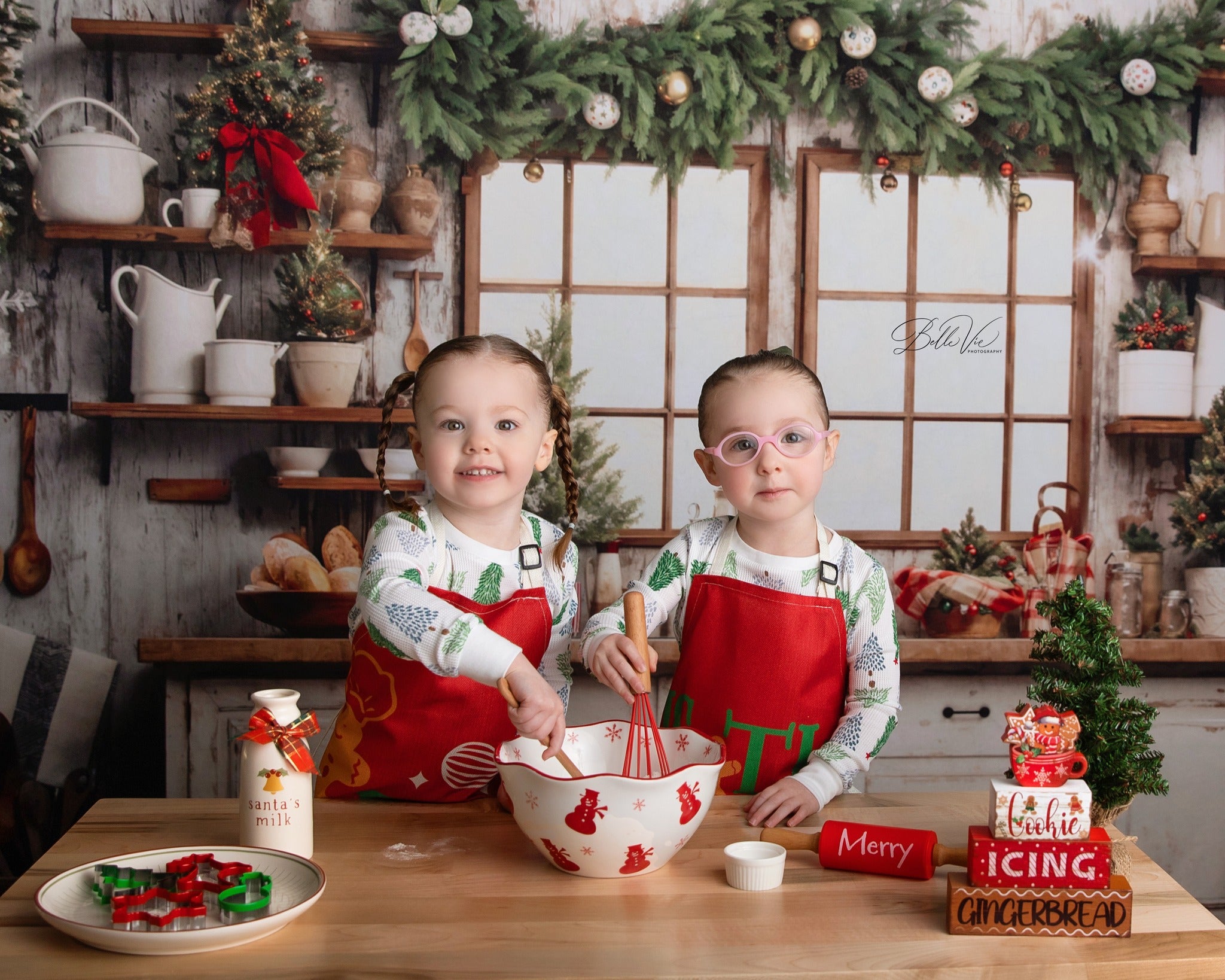 Kate Christmas Kitchen Backdrop Designed by Emetselch