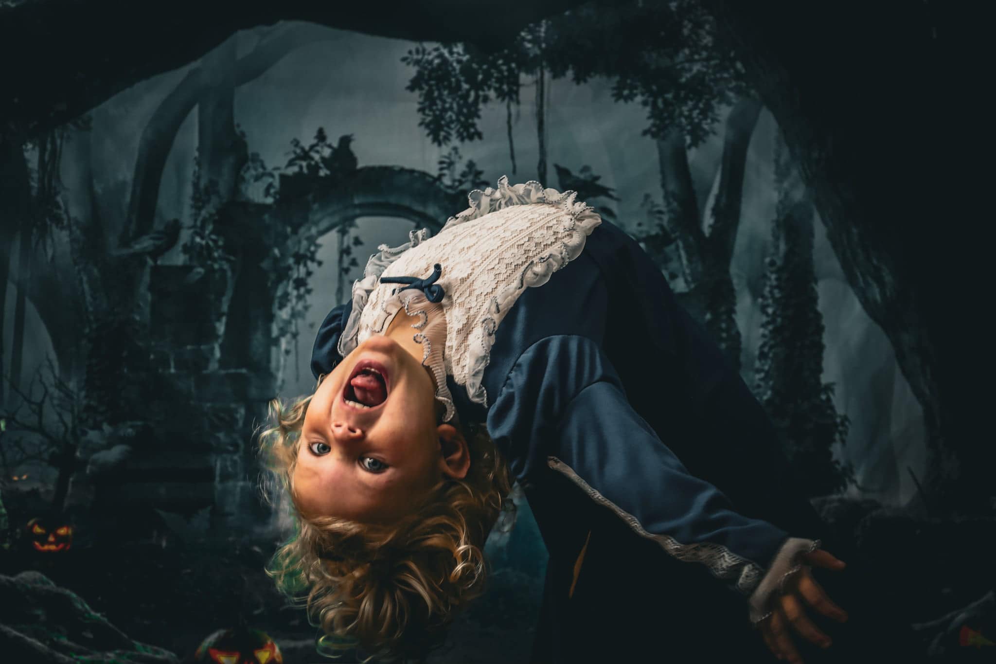 Kate Fall Pumpkin Backdrop Forest for Photography - Kate Backdrop AU