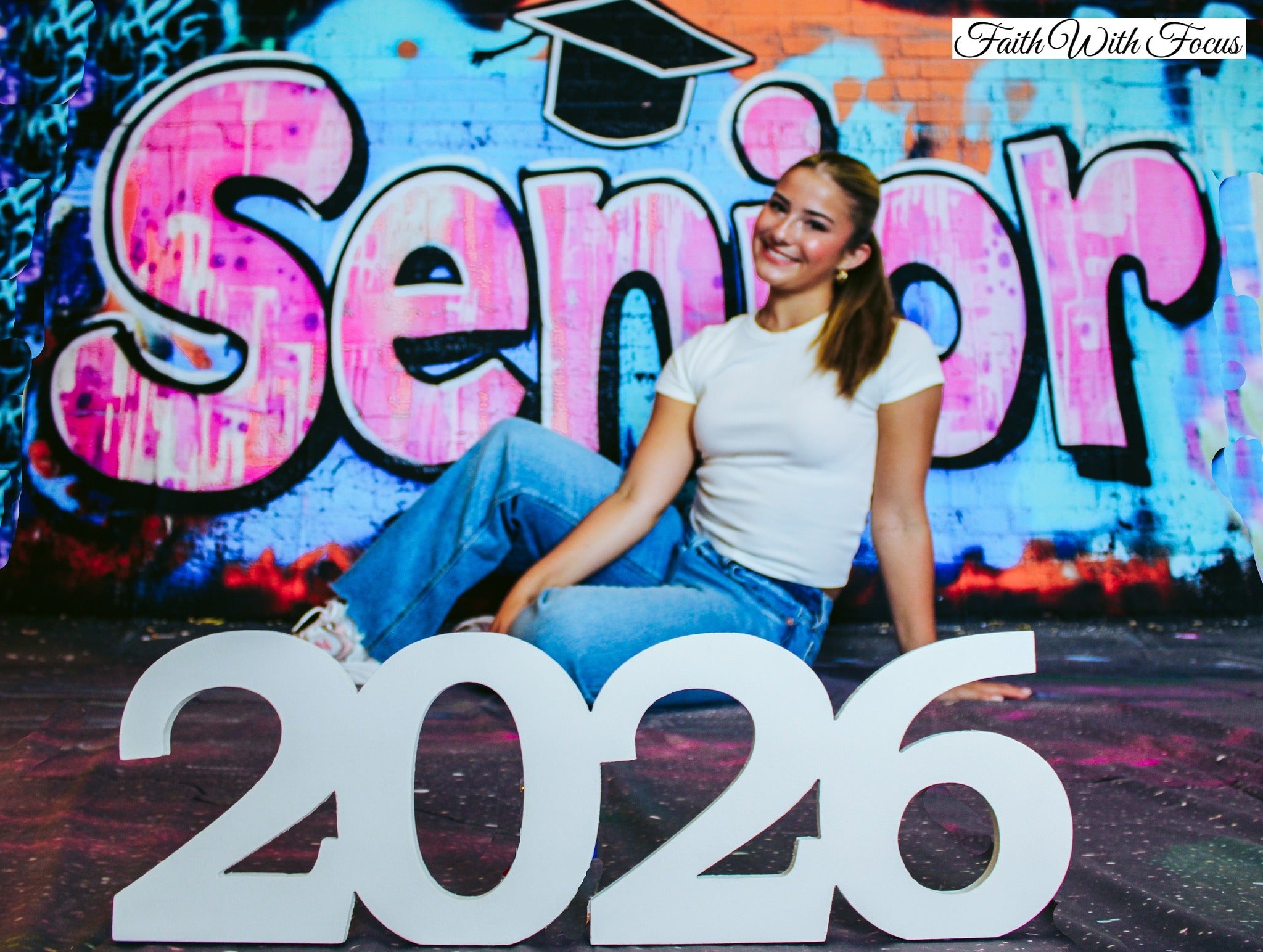 Kate Sweep Senior Graffiti Backdrop Designed by Patty Roberts - Kate Backdrop AU